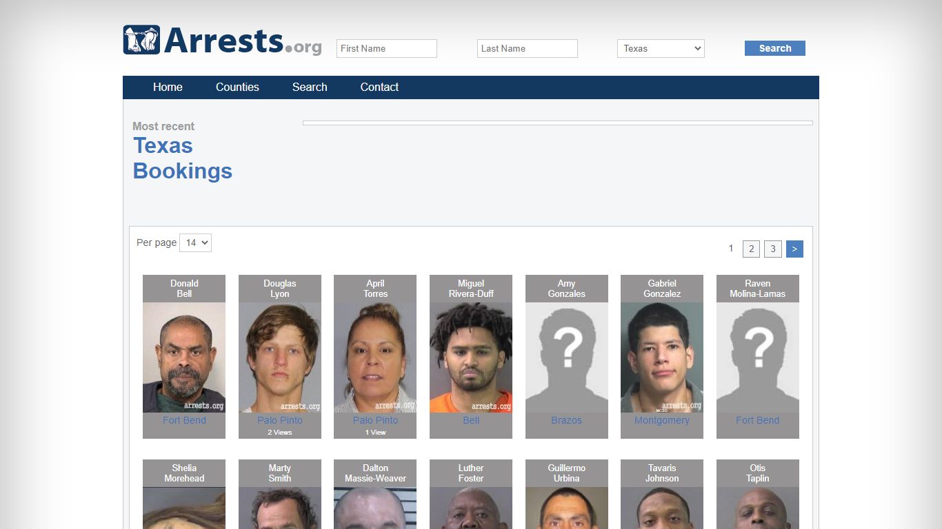 Search Texas Texas Jail Arrest Records