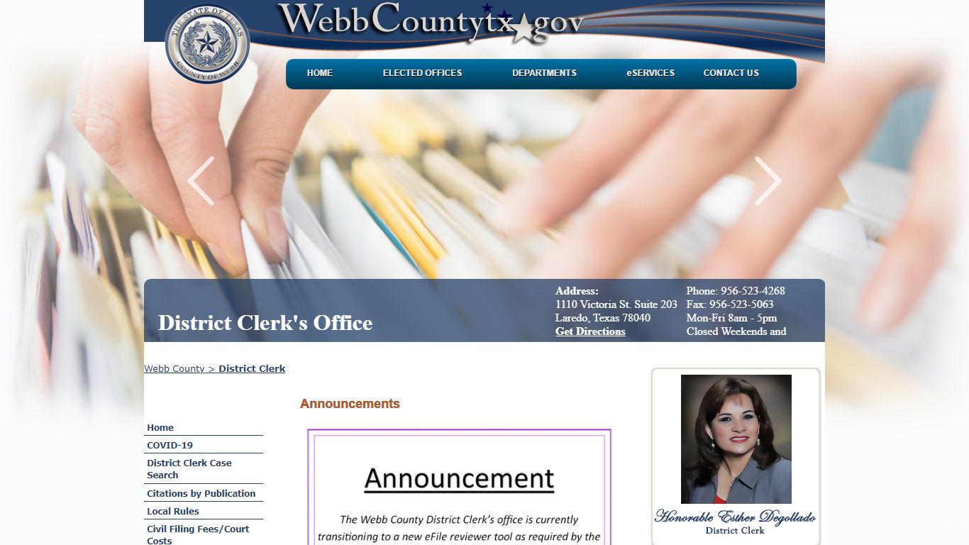 District Clerk - Webb County, Texas